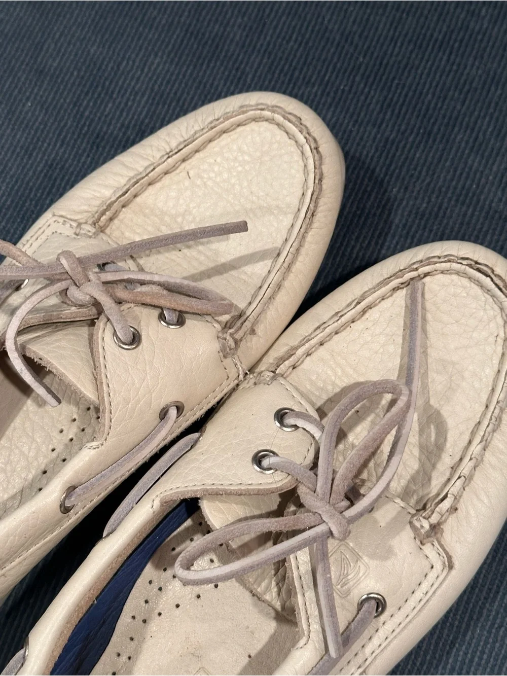 Sperry Tan Leather Boat Moccasins